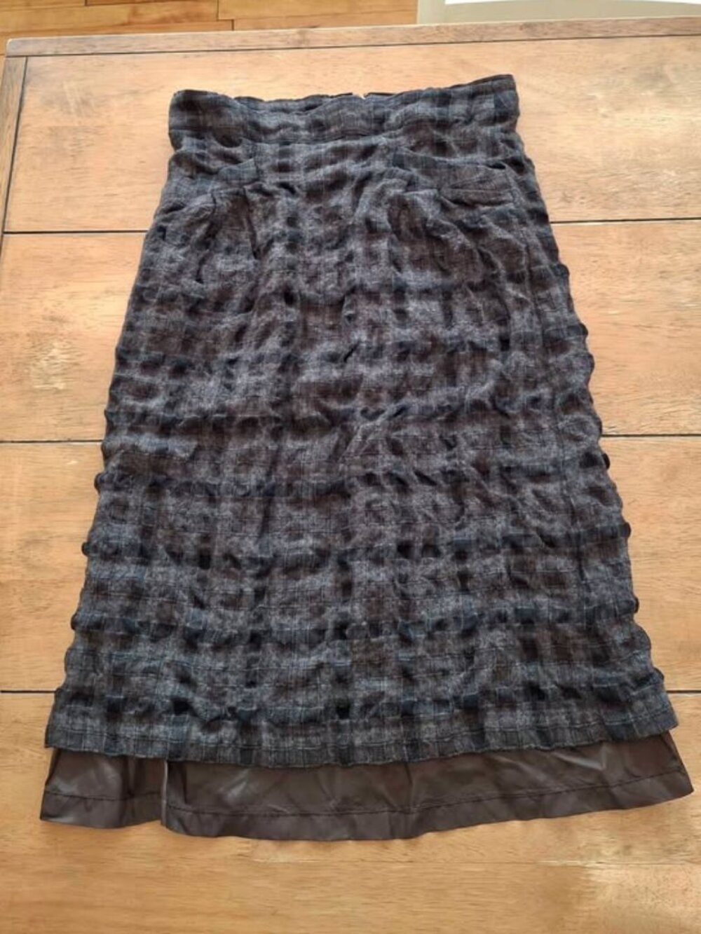 Poetry Wool Plaid Skirt Women's Size XS/S